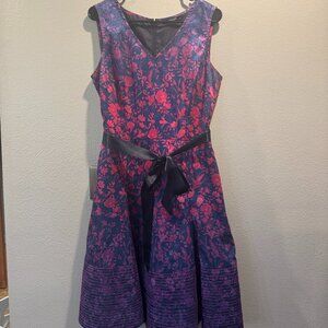 EShakti A-line Floral Cocktail Dress